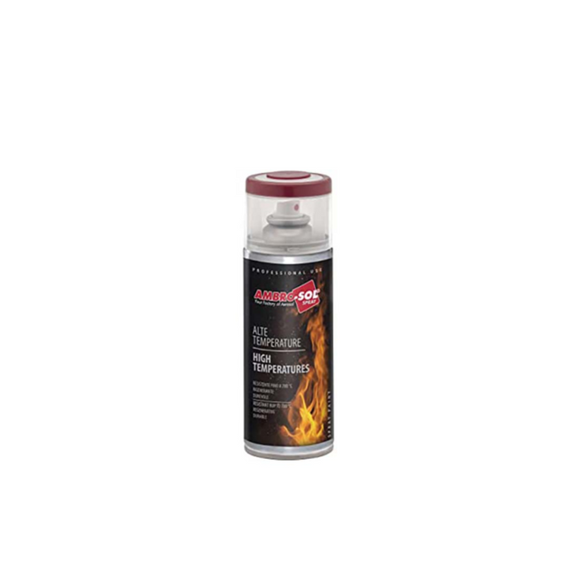 AMBRO HIGH TEMPERTURES SPRAY PAINT 400ML GLOSS BRAKES RED
