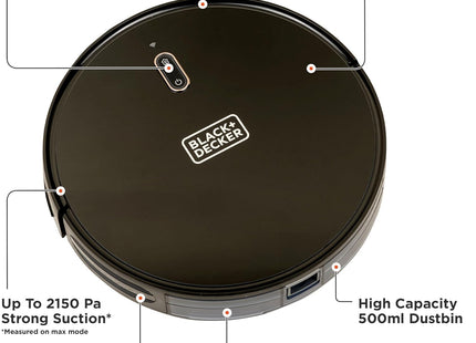 Robotic Vacuum Cleaner and Mop, Alexa Enabled, 2150 Pa Strong Suction Power