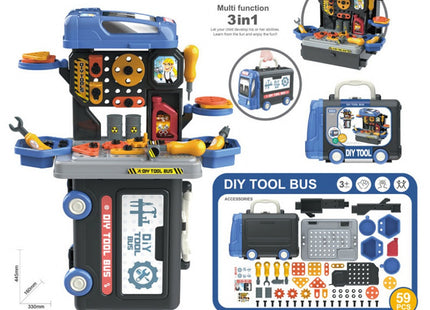  3 In 1 Tool Bus Set Card Packing No Need Battery 39Pcs, 3+ 