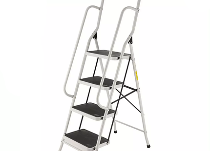 White ladder, 4 wide steps