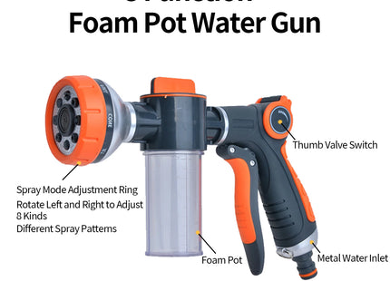 Individual spray water with foam pot