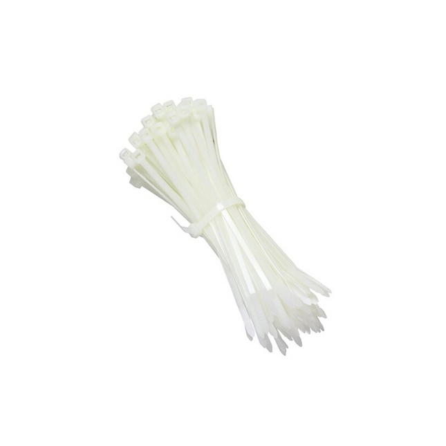 SAPISELCO CABLE TIES WHITE  300*4.5MM / 100PCS