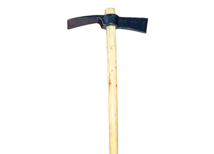 PICKAXE AND AX WITH WOODEN HANDLE, 22 CM