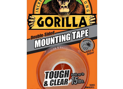 GORILLA 1.52M DOUBLE SIDED MOUNTING TAPE- CLEAR 