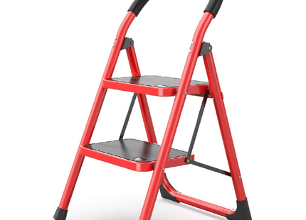 Two wide red ladder