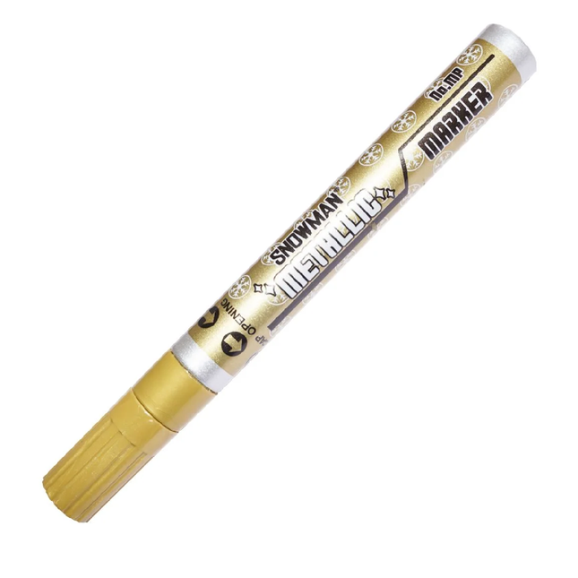 قلم دهان معدني سنومان - ذهبي