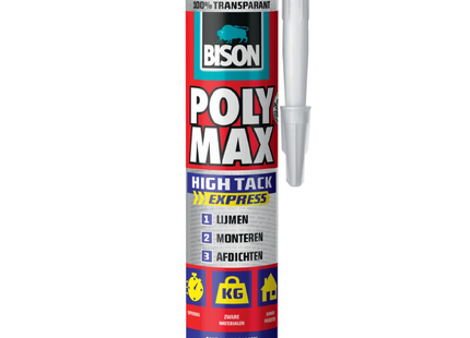BISON POLY MAX HIGH TACK EXPRESS CLEAR 400G