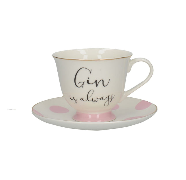 Gin cup and saucer