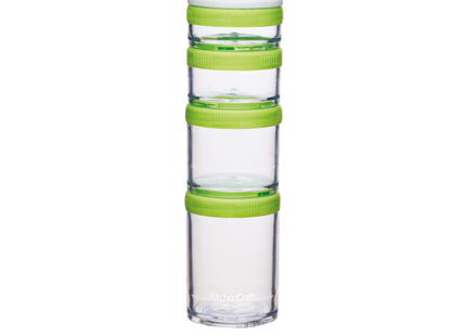 STACKABLE SNACK CONTAINERS SET OF 4