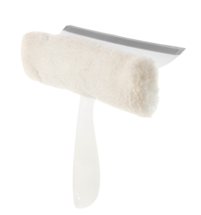 WINDOW SQUEEGEE WITH MICROFIBER SQUEEGEE