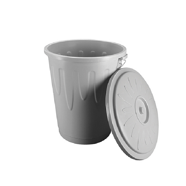 Waste bin with lid, 90 litres 