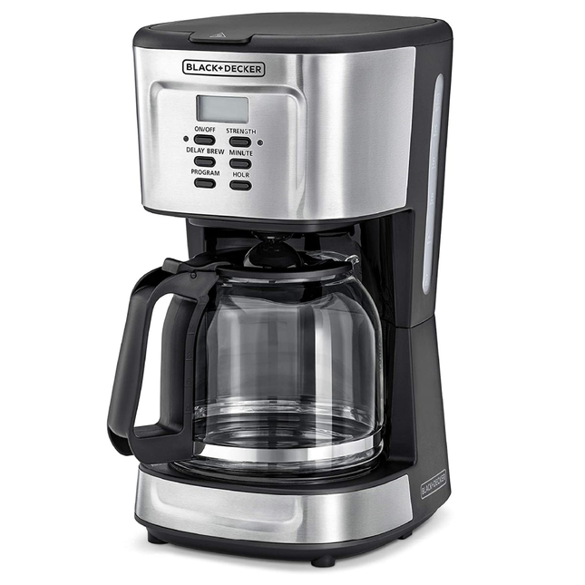 900W 12 Cup 24 Hour Programmable Coffee Maker with 1.5L 