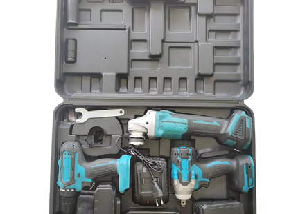  ANGLE GRINDER + DRILL+ELECTRIC SPANNER SET 125MM 