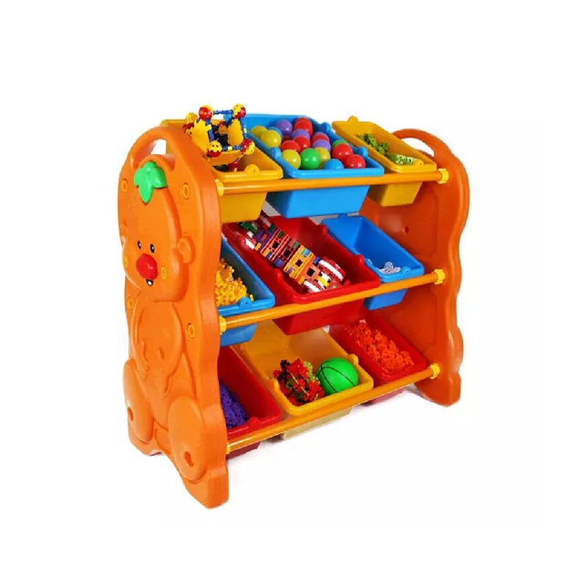 خزانة ألعاب بلاستيكية لطيفة للأطفال لرياض الأطفال
