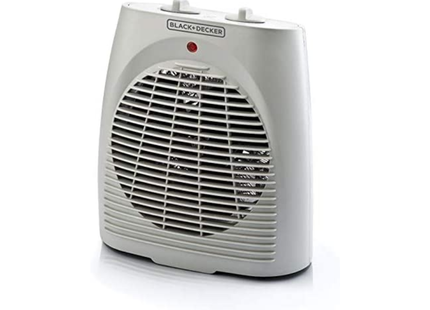 Black &amp; Decker electric heater with vertical fan - white