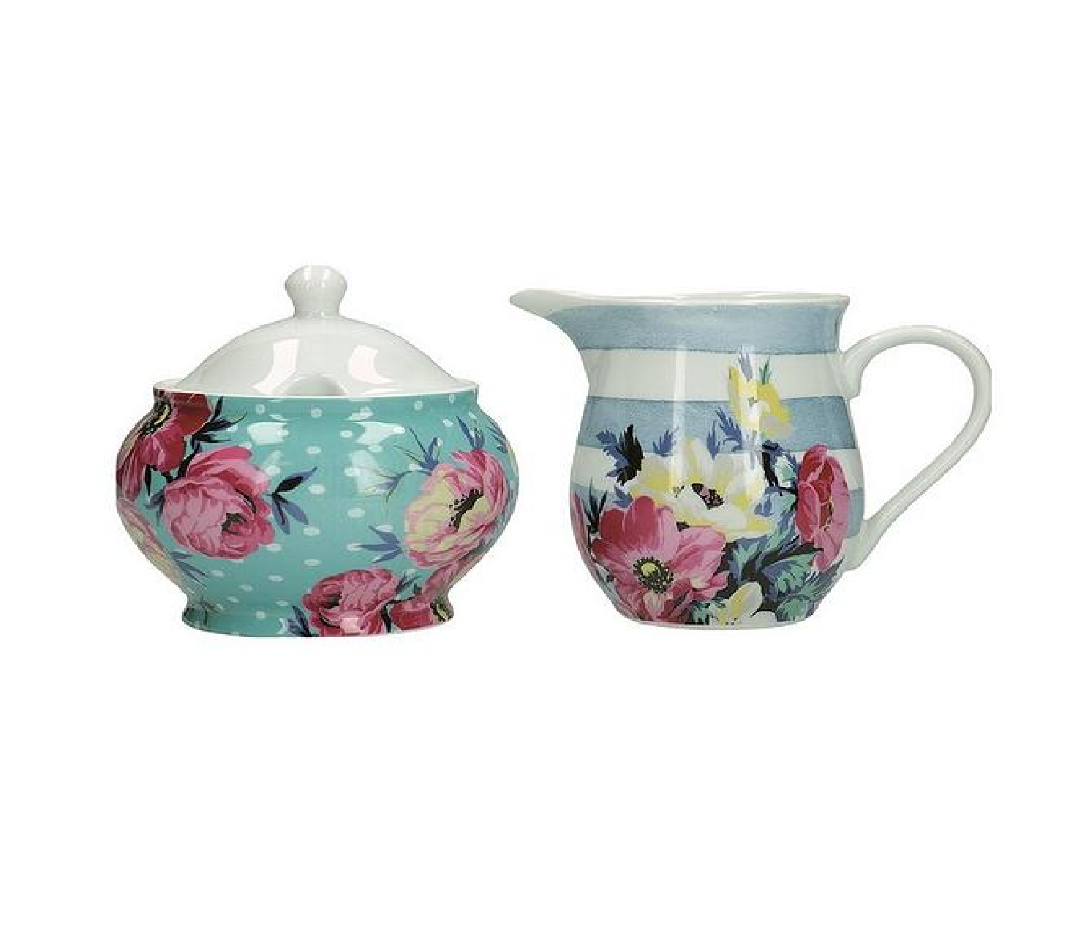 KITCHENCRAFT MIKASA CLOVELLY CREAMER AND SUGAR POT