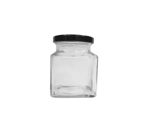 500ML SQUARE GLASS JAR