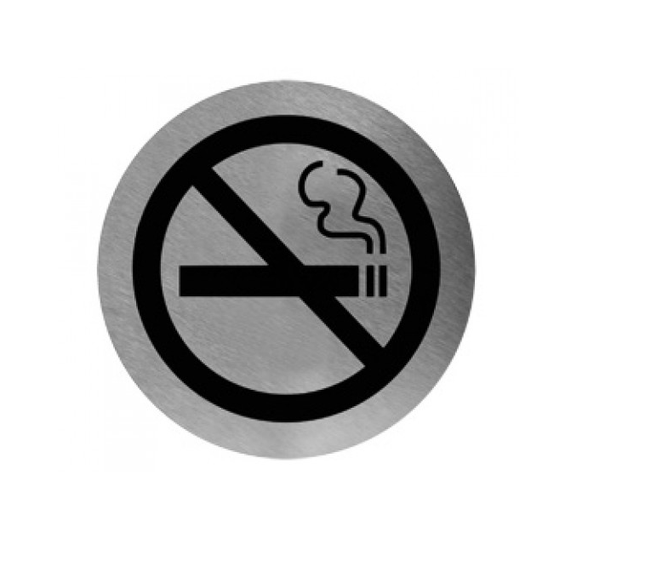 Mega Hardware Safety Signs S.steel no smoking||اشارة تحذيرية-ممنوع التدخين