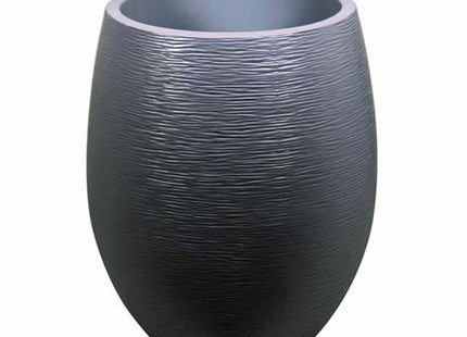 Gray oval plant pot, 53 liters, 50*45 cm
