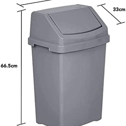 سلة نفايات بغطاء متأرجح واتمور 50 لتر