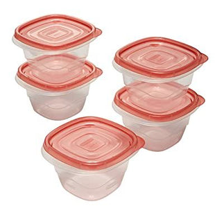 RUBBERMAID SMALL DEEP SQUARE FOOD STORAGE CONTAINER - 500ML/5PACK