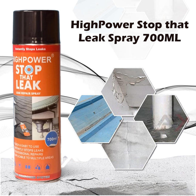 HIGHPOWER 700ML LEAK REPAIR BLACK SPRAY