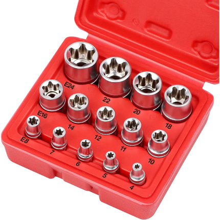 JETECH 41PC METRIC 1/4" DR SOCKET SET