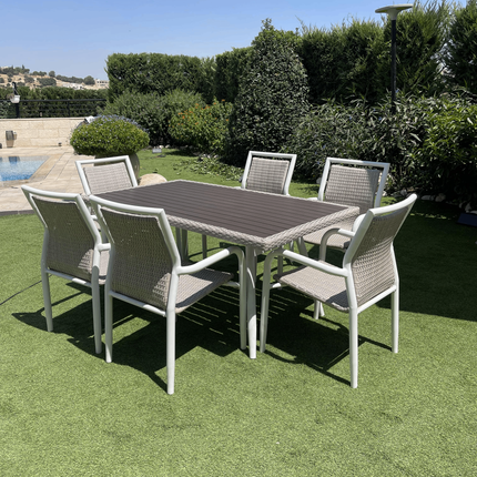 طقم سفرة فاخر للحديقة - 7 قطع