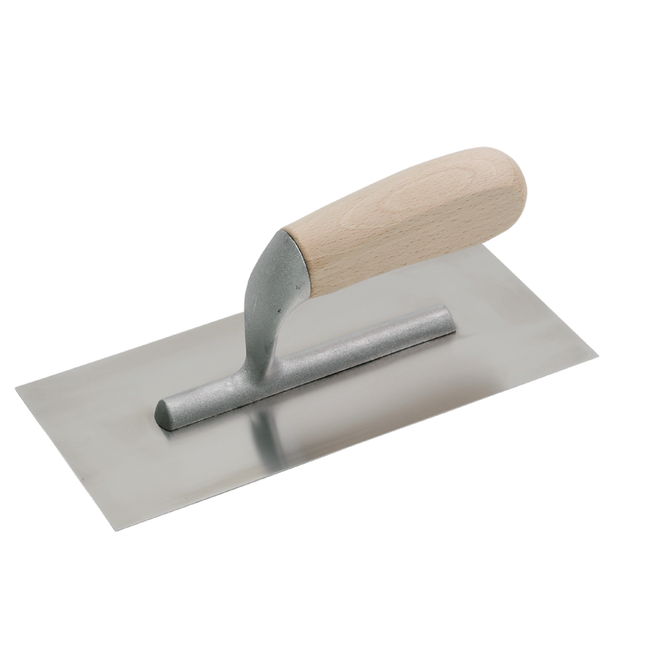 French trowel with wooden handle