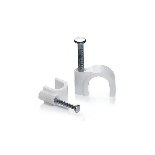 Cable Clips 10mm, 100 Pieces