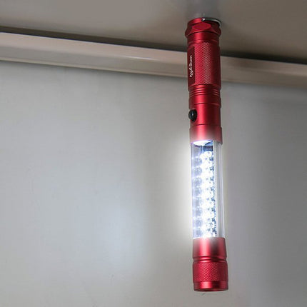 LONG RED FLASHLIGHT WITH MULTIPLE LIGHTS