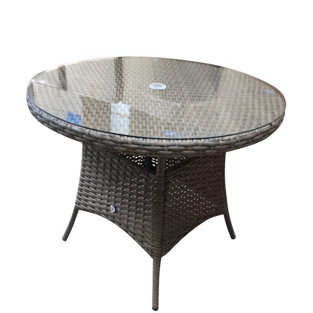 EMILY RATTAN ROUND DINING TABLE 140CM