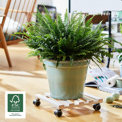 EDA WHEELED STAND FOR FLOWER POTS 40 * 40CM