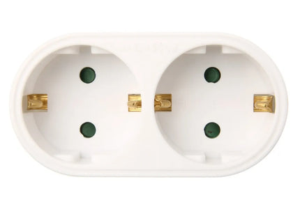 DOUBLE  ADAPTER 16A - WHITE