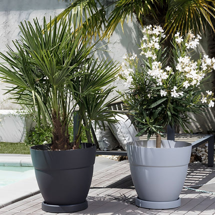 EDA ROLLER SAUCER 45 CM GREY