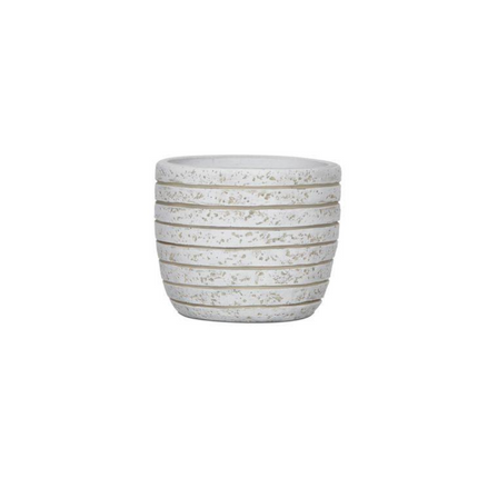 CAPI-EUROP 8.5*10CM EGG PLANTER ROW_IVORY