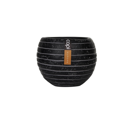 CAPI-EUROP 10*9CM VASE BALL ROW_BLACK