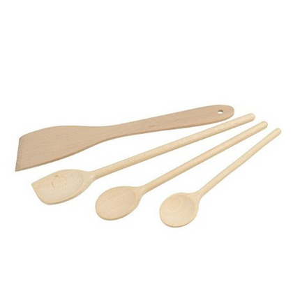 طقم ملاعق خشبية من فاكيلمان - 4 قطع
