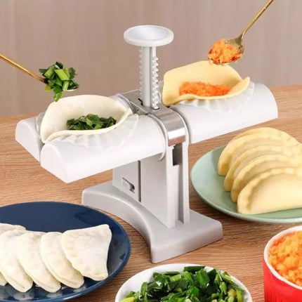 SAMOSA AND PASTRY MAKER MACHINE 2 IN 1 DOUBLE MOLD / GRAY