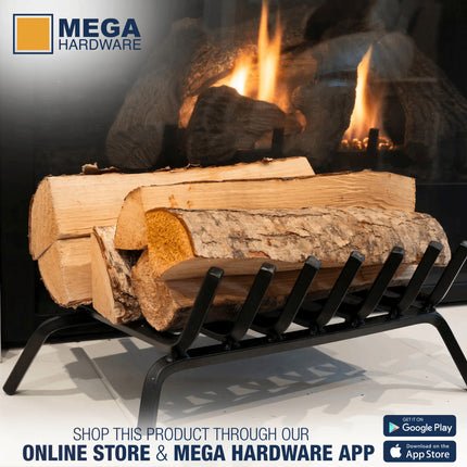 منقل حطب حديد - أسود  - 76 سم