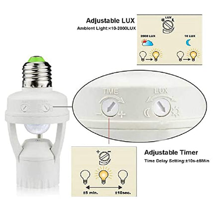 POTRIC LED HOLDER WITH SENSOR 60W E27