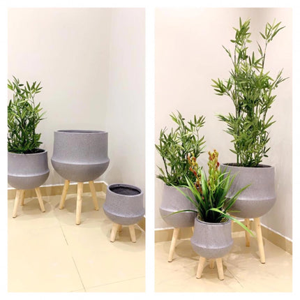 CLAY FIBER POT 22*22*20