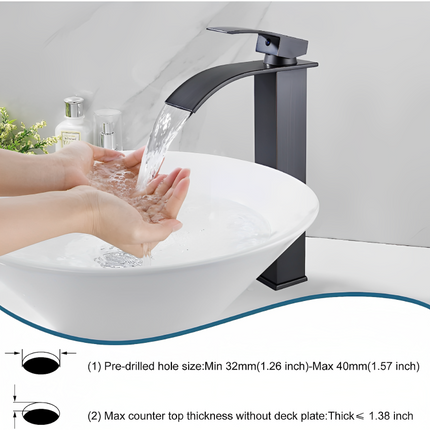 بطاريه مغسله شلال قصبة طويلة