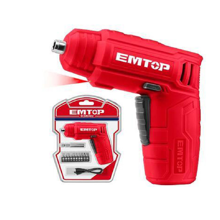 EMTOP LITHIUM-ION CORDLESS SCREWDRIVER ECSR0402 4V