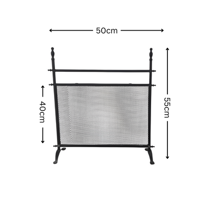 شبك حماية مدفأة حطب 50× 55 سم - أسود