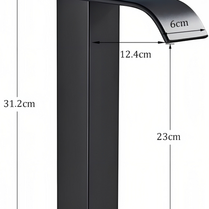 بطاريه مغسله شلال قصبة طويلة