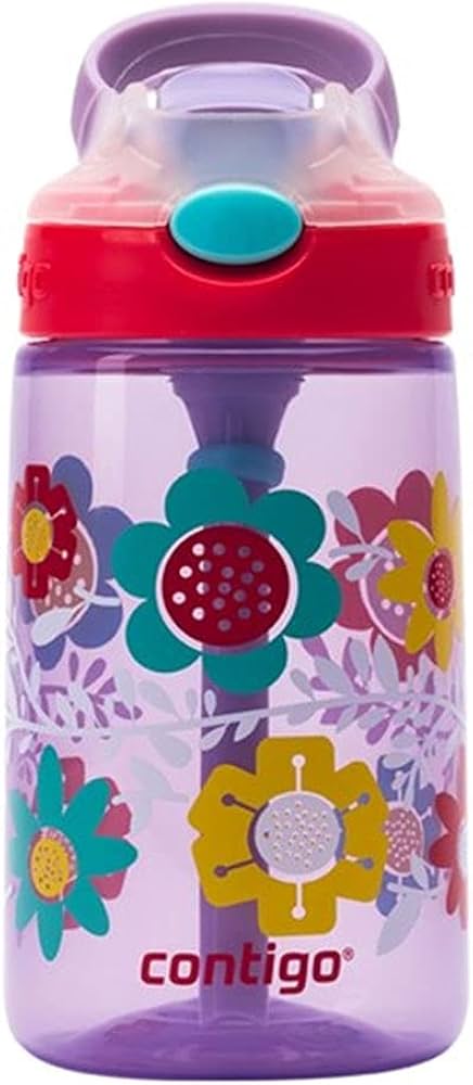 CONTIGO AUTOSEAL KIDS GIZMO FLIP 420ML WISTERIA FLOWERS PURPLE