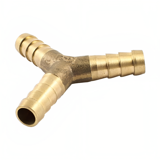 Y SHAPE BRASS 3 WAY SPLINE FITTING 8MM