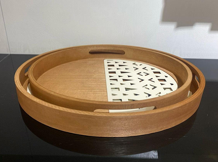 قطعتين _طقم صواني