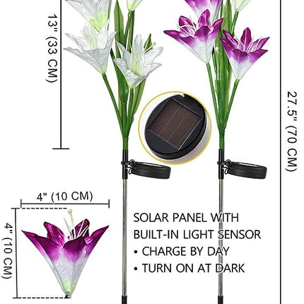 زهور صناعية بأضواء للحديقة